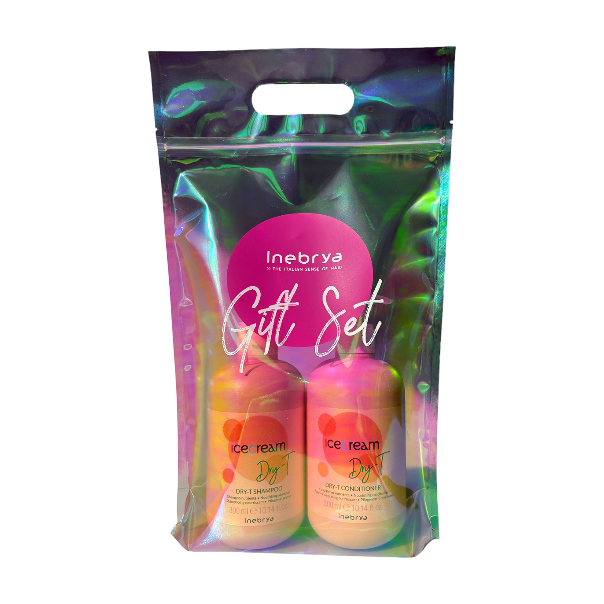 Подарунковий набір для волосся Inebrya Ice Cream Dry-T Gift Set (шампунь, 300 мл + кондиціонер, 300 мл)