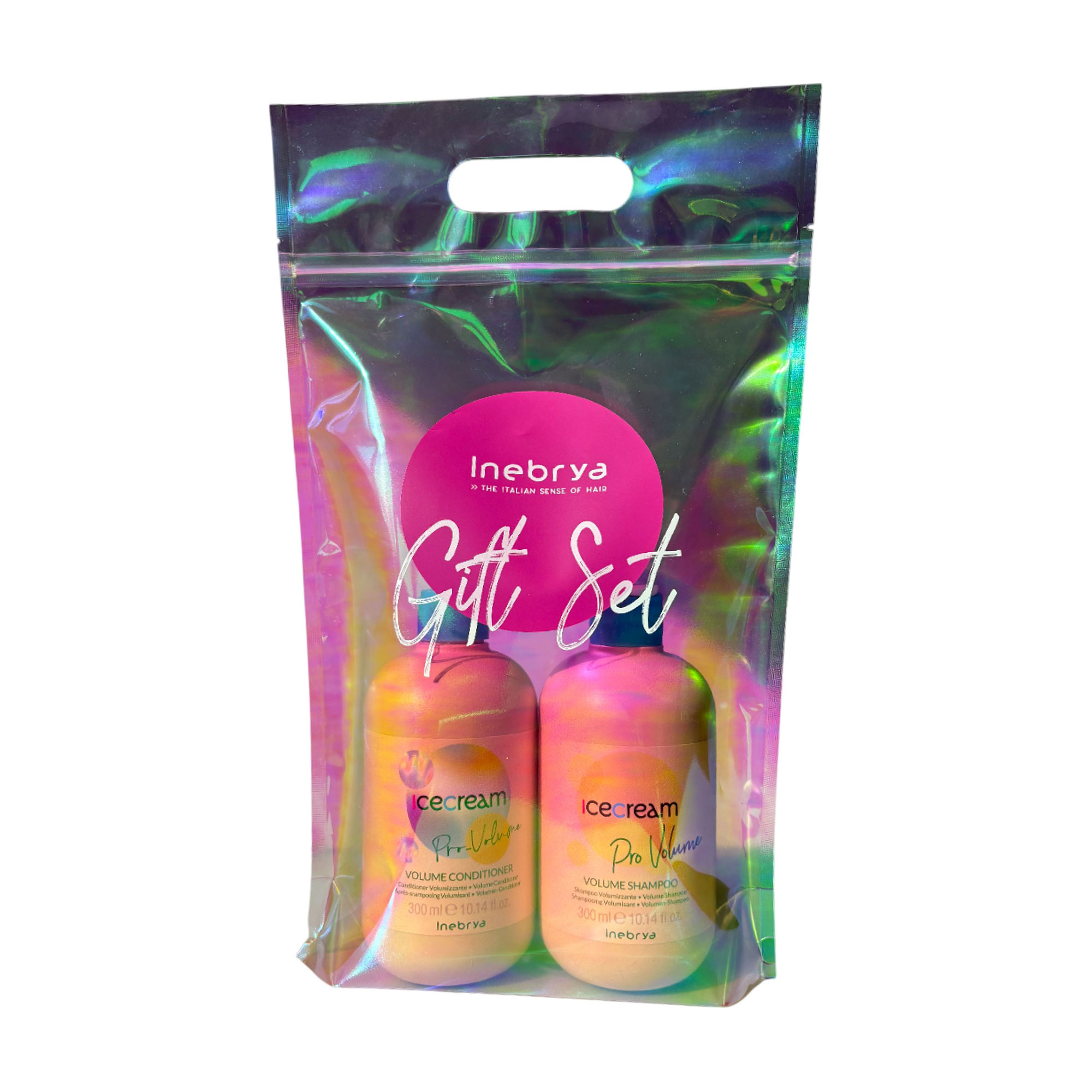 Подарунковий набір для волосся Inebrya Ice Cream Pro Volume Gift Set (шампунь, 300 мл + кондиціонер, 300 мл)